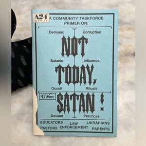 A24 Issue 26 Zine NOT TODAY SATAN CULT BOOK + MAXXXINE Halsey Tabby MartinPoster